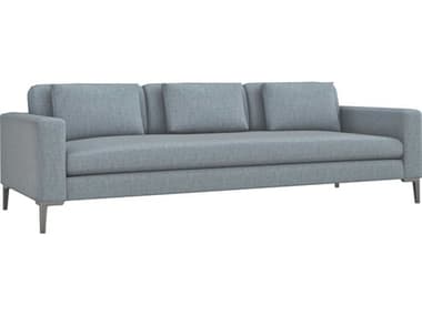 Interlude Home Izzy Marsh Pewter Gray Upholstered Sofa IL199046