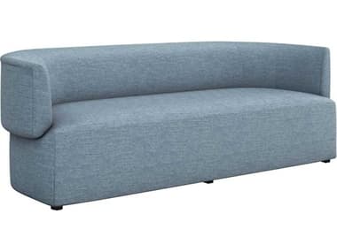 Interlude Home Martine 94" Surf Blue Fabric Upholstered Sofa IL19904852