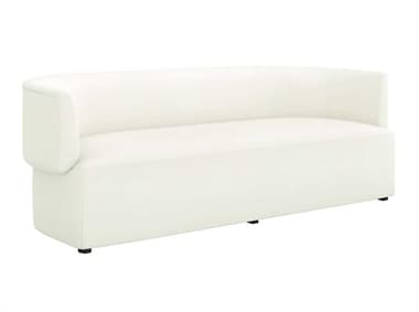 Interlude Home Martine 94" Shell White Fabric Upholstered Sofa IL19904853