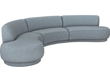 Interlude Home Nuage Gray Upholstered Sectional Sofa IL199050