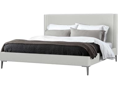 Interlude Home Izzy Gray Upholstered King Platform Bed IL199501