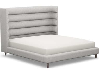 Interlude Home Ornette Gray Hardwood Upholstered King Platform Bed IL19950214