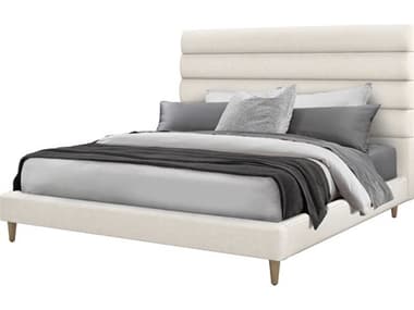 Interlude Home Channel Gray Upholstered King Platform Bed IL199503