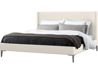 Interlude Home Izzy Gray Upholstered California King Platform Bed IL199505