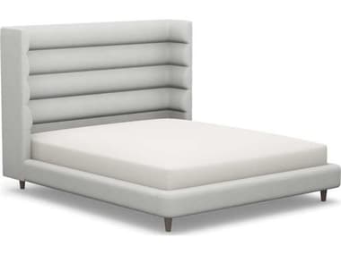 Interlude Home Ornette Gray Hardwood Upholstered California King Platform Bed IL19950612