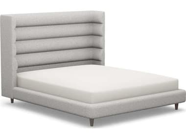 Interlude Home Ornette Gray Hardwood Upholstered California King Platform Bed IL19950614