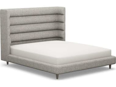 Interlude Home Ornette Gray Hardwood Upholstered California King Platform Bed IL19950616