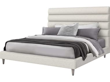 Interlude Home Channel Drift Light Grey Beige Solid Wood California King Platform Bed IL19950751