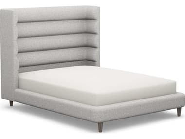 Interlude Home Ornette Gray Hardwood Upholstered Queen Platform Bed IL19951014