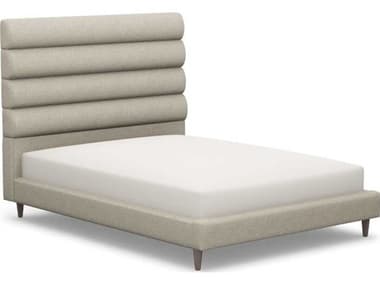 Interlude Home Channel Beige Hardwood Upholstered Queen Platform Bed IL19951118