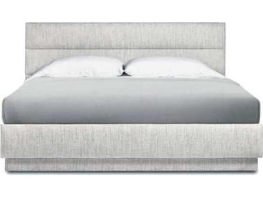 Interlude Home Hawthorne Beach Heather Gray Upholstered Queen Platform Bed IL199937