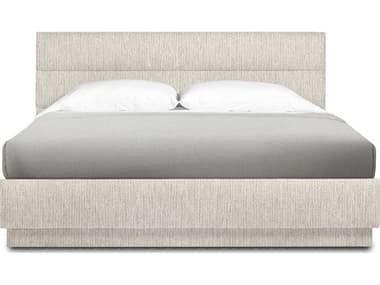 Interlude Home Hawthorne Aria Sand Beige Upholstered King Platform Bed IL199940