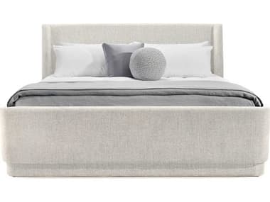 Interlude Home Kaia Desert Dune Gray Upholstered King Platform Bed IL199943