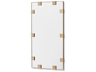 Interlude Home Nippon Brushed Brass Plain Mirror Floor Rectangular IL318061