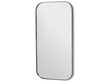 Interlude Home Aalina Brushed Nickel Plain Mirror Floor Vertical IL318081