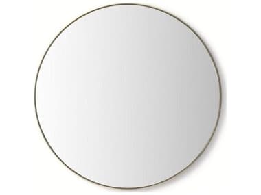 Interlude Home Aalina Brushed Brass Wall Mirror Round IL328012