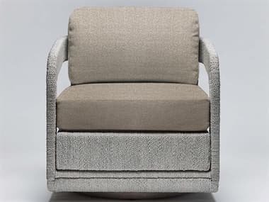 Interlude Home Harbour Swivel 27" Beige Fabric Accent Chair ILW149962105