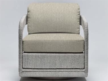 Interlude Home Harbour Swivel 27" Beige Fabric Accent Chair ILW149962108