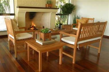 International Home Miami  Amazonia Eucalyptus Five Piece Milano Lounge Set IMBTSEATINGSET