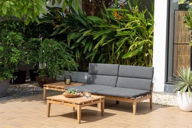 International Home Miami Amazonia Teak Lounge Set IMGENARNO4PCBMB