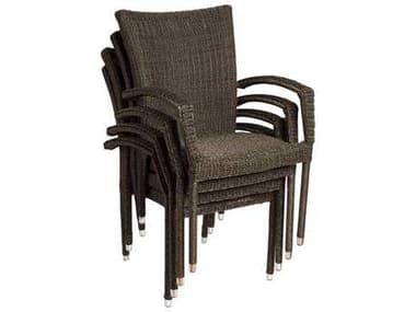 International Home Miami Atlantic Wicker Bari Dining Arm Chair (4 Piece Set) IMPLIBARIARM4