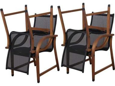 International Home Miami Amazonia Eucalyptus Bahamas Dining Arm Chair (4 Piece Set) IMSC4MANHA