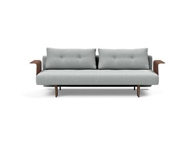 Innovation Recast Plus Melange Light Grey / Dark wood Sofa Bed IV95742050538WOOD