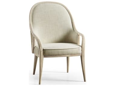 Jonathan Charles Water Oak Wood Fabric Upholstered Arm Dining Chair JC0012031WWO