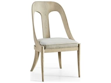 Jonathan Charles Water Oak Wood Fabric Upholstered Side Dining Chair JC0012120WWO