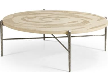 Jonathan Charles Water Round Wood Natural Dyed Koto Coffee Table JC0013DL0NLS