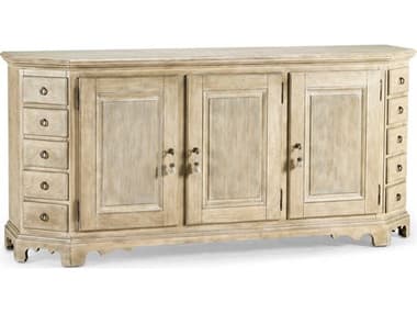 Jonathan Charles White 82" Oak Wood Washed Nordic Wheat Sideboard JC0021M21WNW