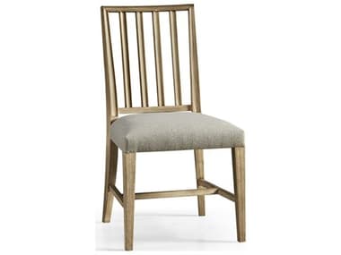 Jonathan Charles Timeless Oak Wood Brown Upholstered Armless Dining Chair JC0032120WNC