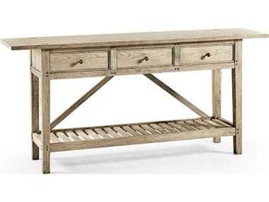 Jonathan Charles Timeless 72" Rectangular Wood Bleached Chestnut Console Table JC0033AT0BLC