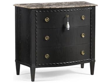 Jonathan Charles Tangiers 36" Wide Ebonized Oak Black Wood Accent Chest JC0071931EBO