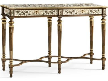 Jonathan Charles Trianon 68" Rectangular Wood Oak Leaf Parquetry Console Table JC0073AT0OLP