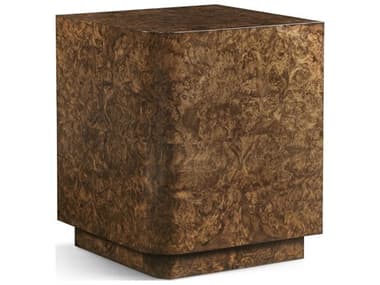 Jonathan Charles Jacques Square Wood Walnut Burl End Table JC0073BN0WBL