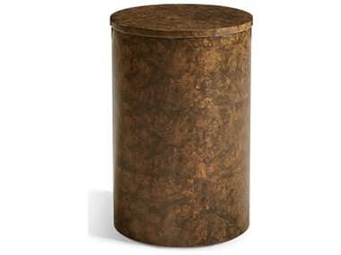 Jonathan Charles Jacques Round Wood Walnut Burl End Table JC0073DQ0WBL