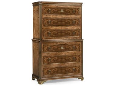 Jonathan Charles Viceroy 42" Wide Santos Brown Mahogany Wood Accent Chest JC0081900VBS