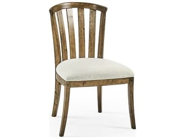 Jonathan Charles Jc Casual Acacia Wood Brown Upholstered Armless Dining Chair JC491047SCDTMF400