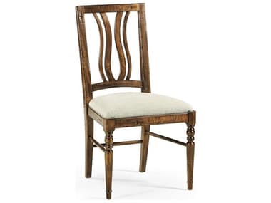 Jonathan Charles Jc Casual Acacia Wood Brown Upholstered Arm Dining Chair JC491102SCCFWF400