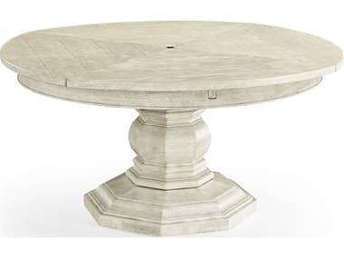 Jonathan Charles Jc Casual Round Whitewash Driftwood Dining Table JC49113059DDTW