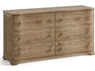 Jonathan Charles Echo Canyon 6-Drawers Brown Oak Wood Double Dresser JC491325FDO