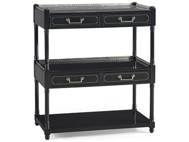 Jonathan Charles Reimagined Painted Formal Black 33'' Wide Rectangular Console Table JC492442BLA