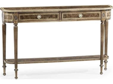 Jonathan Charles Buckingham Bleached Mahogany 54'' Wide Demilune Console Table JC494600MBL