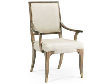 Jonathan Charles Hamilton Brown Fabric Upholstered Arm Dining Chair JC496001ACPGAF200