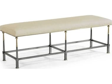 Jonathan Charles Hamilton Skipper Dark Gun Metal Silver Accent Bench JC496002SDGF200