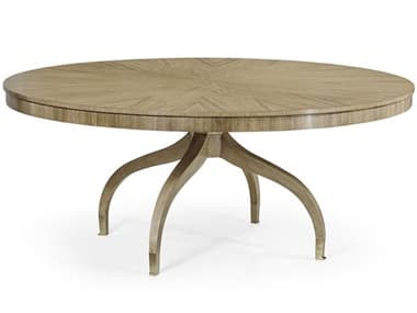 Jonathan Charles Buckingham Round Wood Bleached Walnut Dining Table JC49603472DWBL