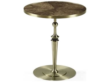 Jonathan Charles Barcelona 20&quot; Round Wood Walnut End Table JC496069WBA