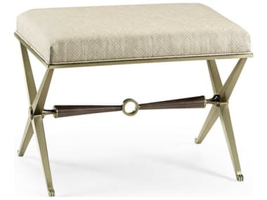 Jonathan Charles Barcelona Champagne Gilded Beige Upholstered Accent Bench JC496078STCF200