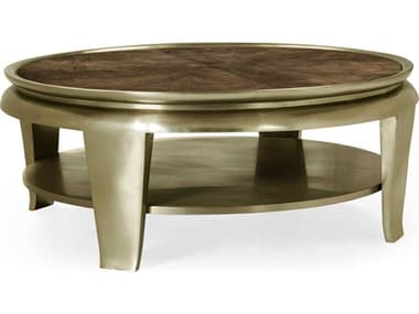 Jonathan Charles Jc Traditional Round Wood Barcelona Walnut Coffee Table JC496080WBA